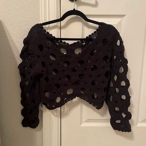 Anthropologie black cover up never worn